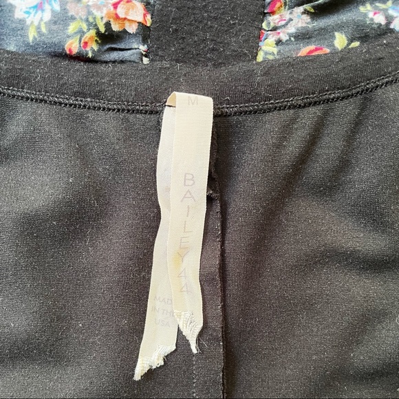 Bailey 44 Anthropologie Print Divide Dress in Black Motif, sz Med - Picture 7 of 9